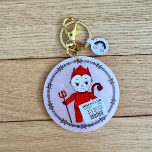 New Angel/Devil Keychain with Gold Clip
